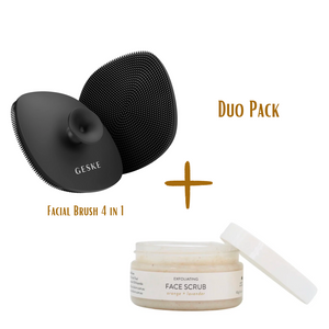 DUO PACK - Avilla Farm Face Scrub + Geske Facial Brush- SAVE $5