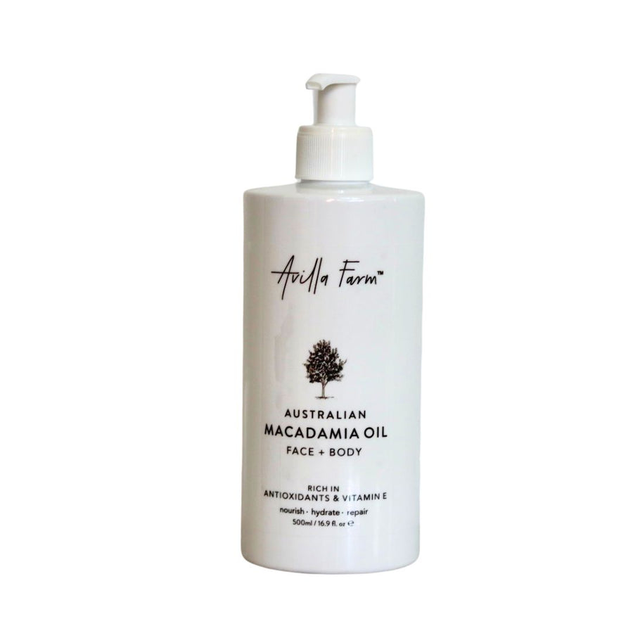Hydrating 500ml Macadamia Face + Body Oil