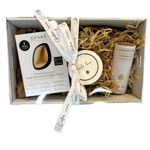 A Little Luxury Gifting/ GESKE Warm Cool Mask + Face Exfoliant + Macadamia Oil with Kakadu Plum